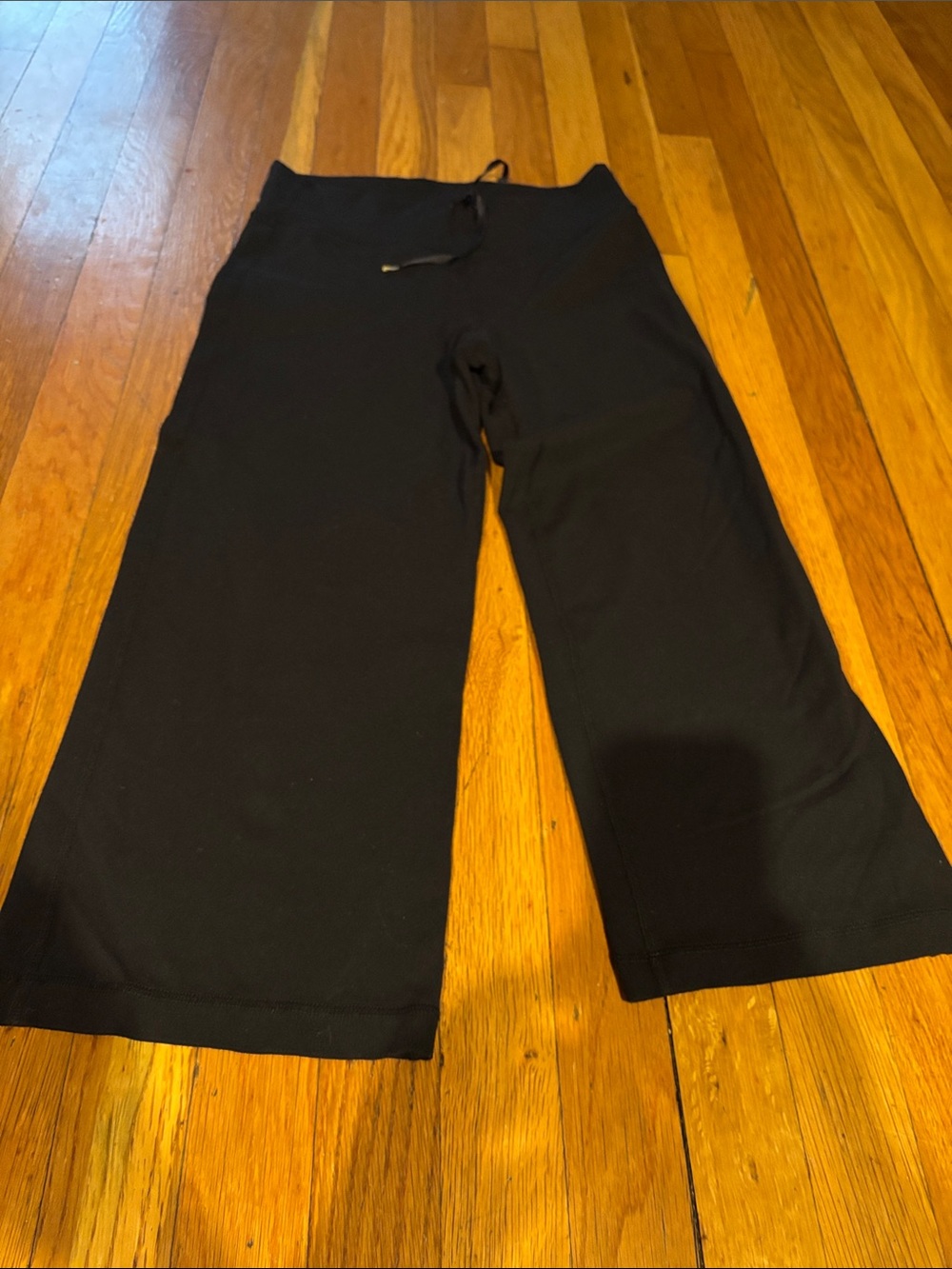 lululemon athletica Black Wide-Leg Pull-On Leggings